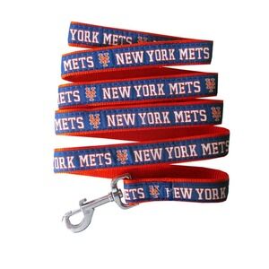 Pets First MLB New York Mets Baseball Licensed & Heavy Duty 6' L Dog Leash